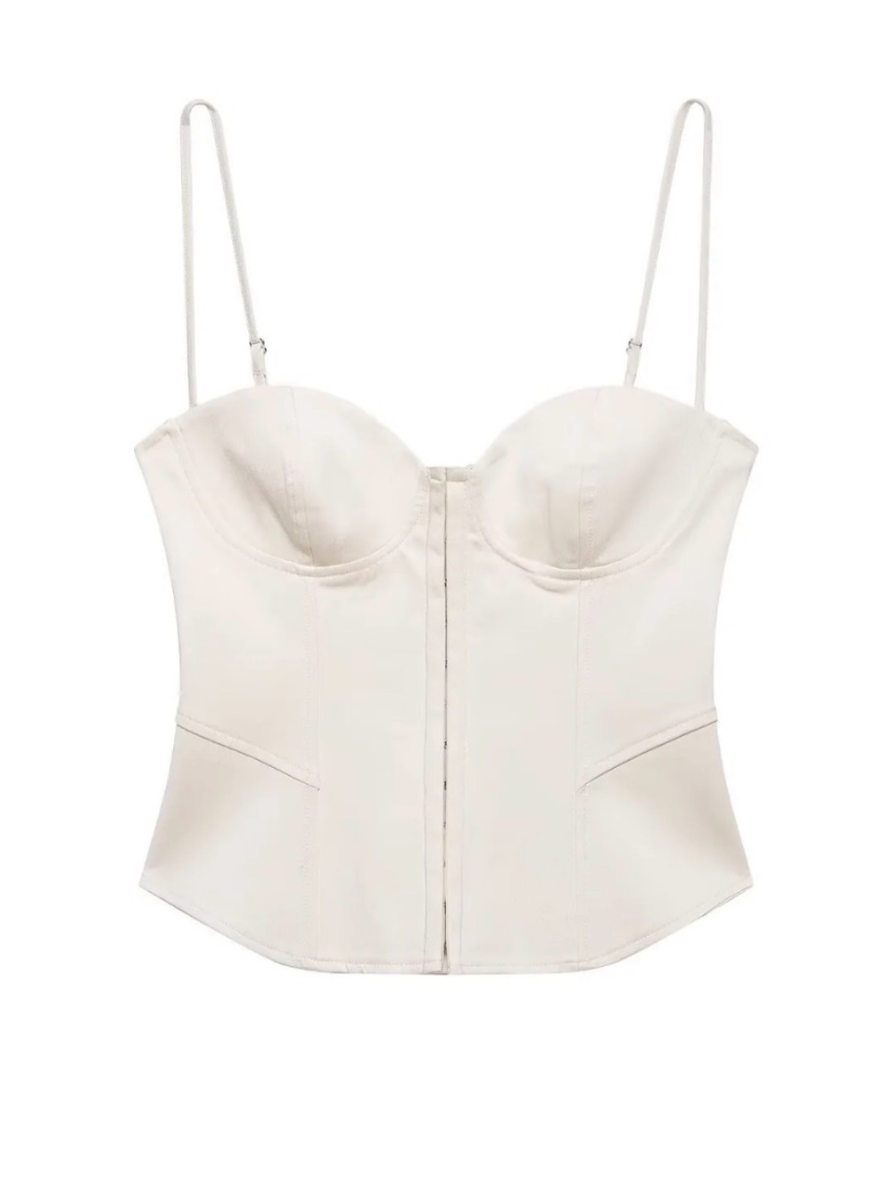 Ivory Bustier Tank Top - Picture 1 of 3